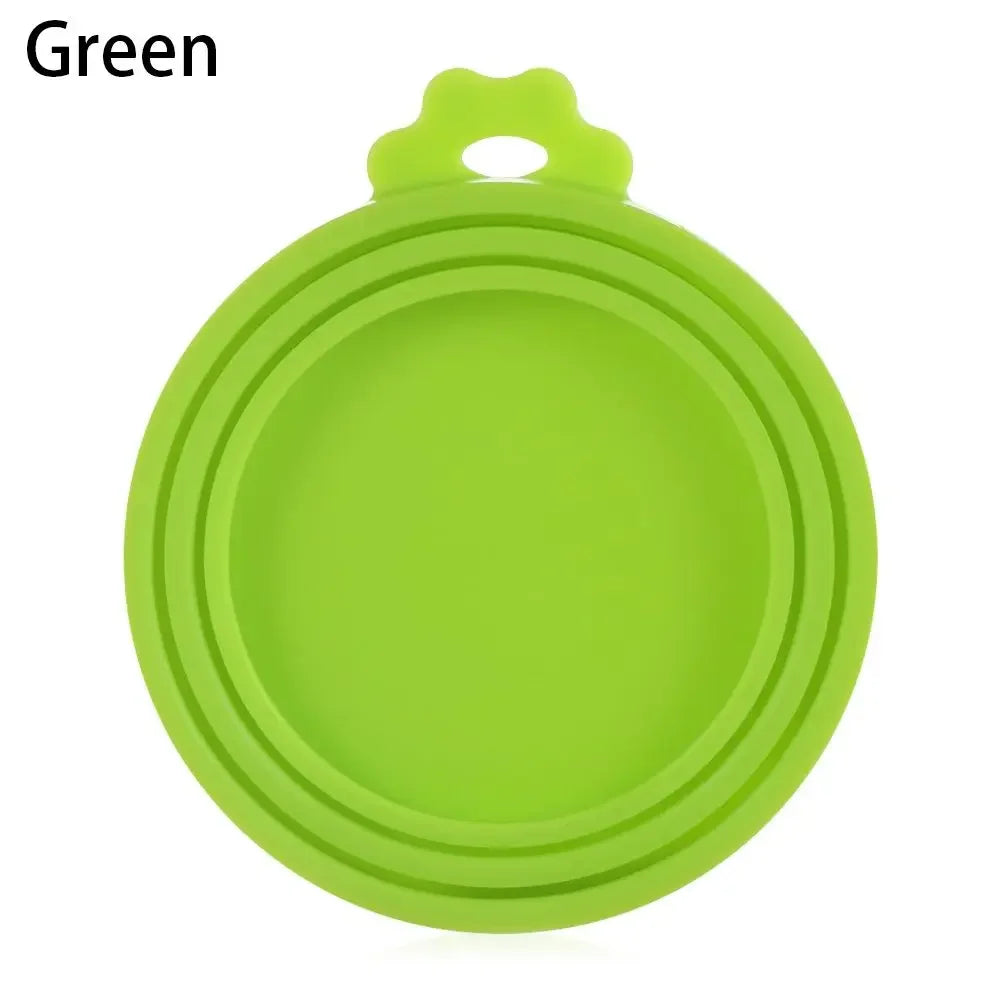 3-in-1 Reusable Silicone Can Lid | Airtight Food & Pet Can Cover