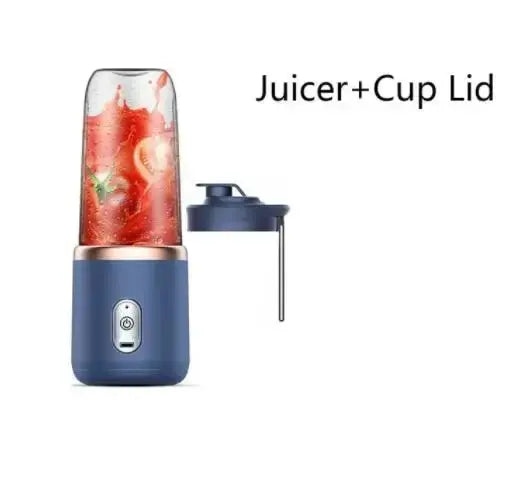 Portable Blender Bottle | USB Rechargeable 6-Blade Smoothie Maker