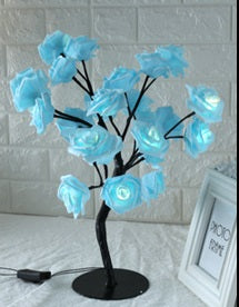 LED Rose Tree Lamp – Romantic Decorative Table Lamp | USB Night Light for Bedroom & Home Décor