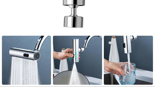 360° Rotating Kitchen Faucet Extender – Splash Proof Water Saving Tap Attachment