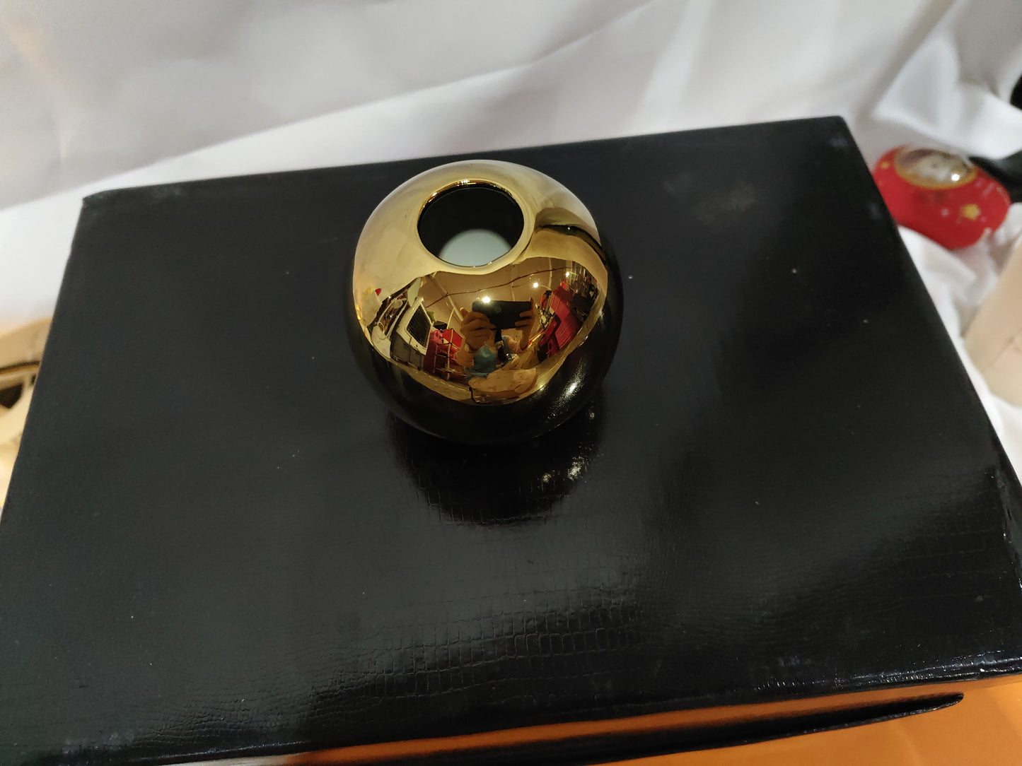 Hot Sale Electroplated Ceramic Gold Vase Home Decor