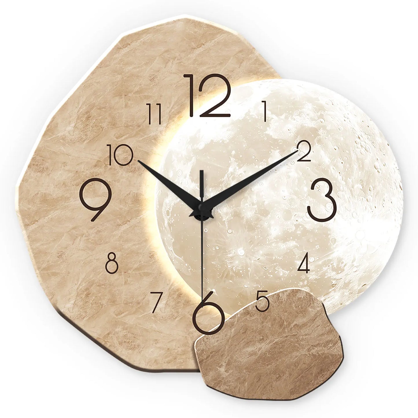 Minimalist Wooden Wall Clock | Silent Quartz Home Decor
