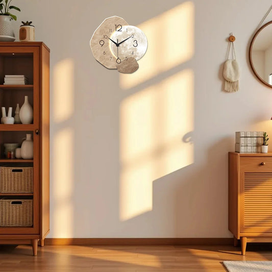 Minimalist Wooden Wall Clock | Silent Quartz Home Decor