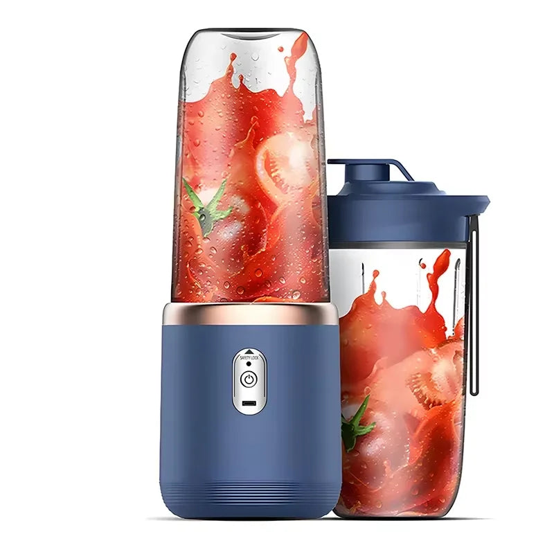 Portable Blender Bottle | USB Rechargeable 6-Blade Smoothie Maker