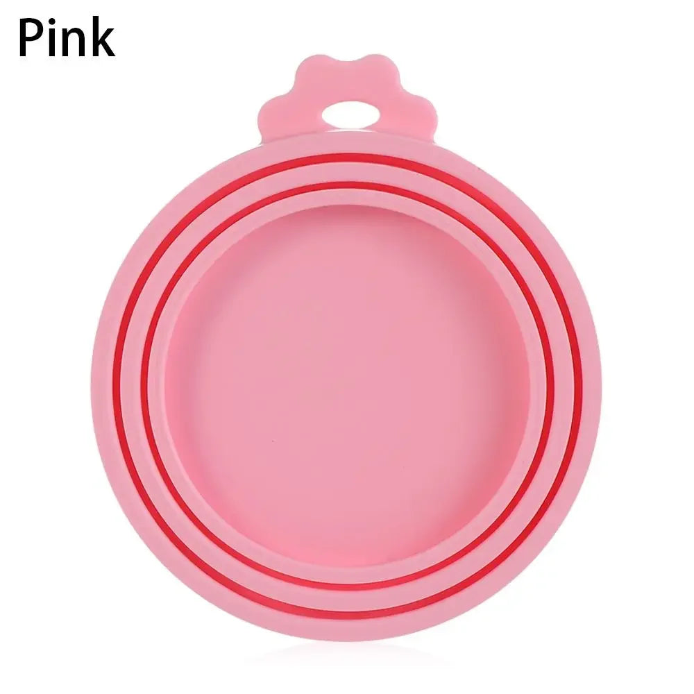 3-in-1 Reusable Silicone Can Lid | Airtight Food & Pet Can Cover