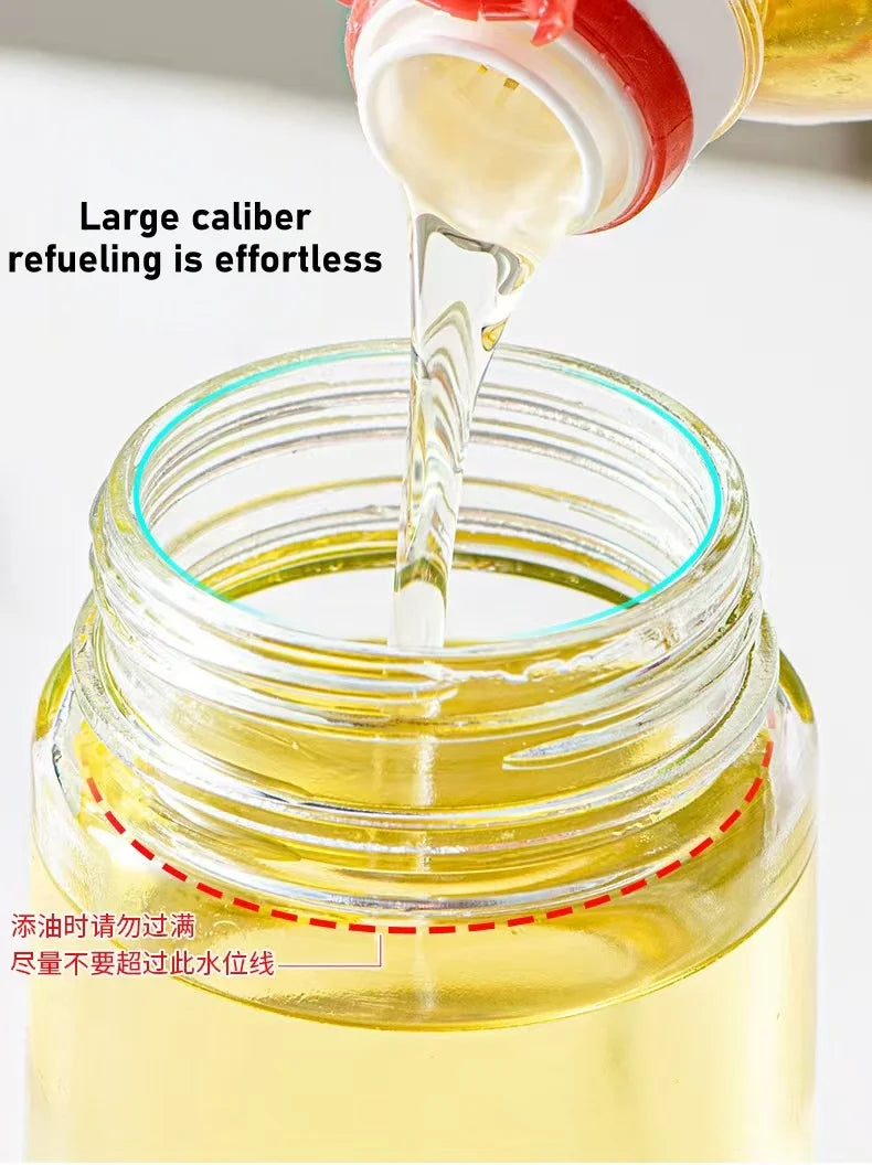 2-in-1 Premium Glass Oil Dispenser – Leak-Proof Spray & Pour Bottle for Healthy Cooking & Air Fryer