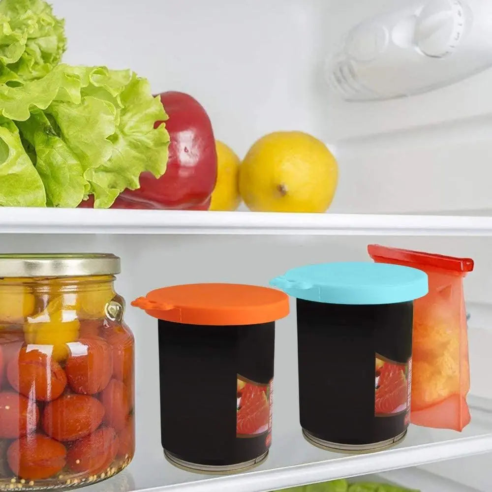 3-in-1 Reusable Silicone Can Lid | Airtight Food & Pet Can Cover