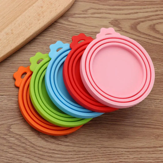 3-in-1 Reusable Silicone Can Lid | Airtight Food & Pet Can Cover